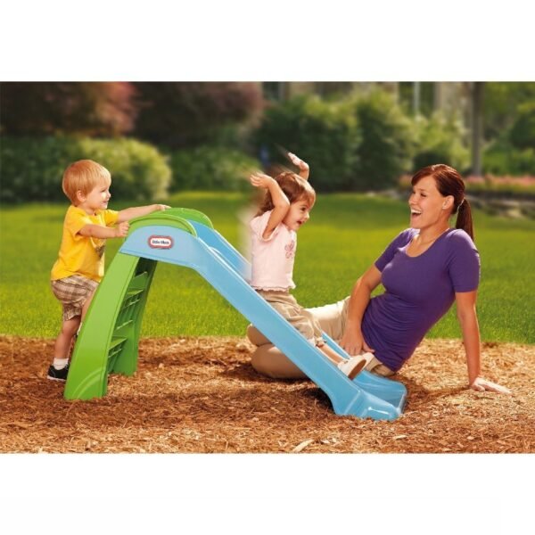 Little Tikes Junior Glijbaan 122x49x70 cm Blauw/Groen - Afbeelding 2