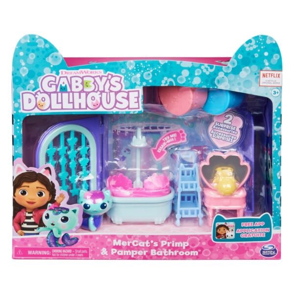 Gabby's Dollhouse Mercats Primp and Pamper Badroom - Afbeelding 7