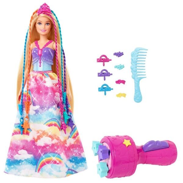 Barbie Dreamtopia Haarverzorgingspop + Accessoires - Afbeelding 2