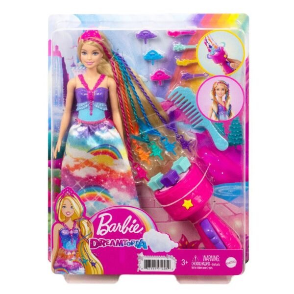 Barbie Dreamtopia Haarverzorgingspop + Accessoires - Afbeelding 3