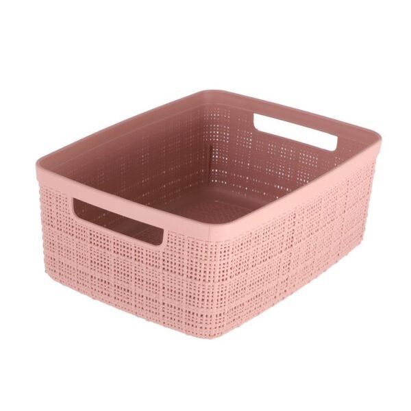 Curver Opbergmand Jute-Look 5L Roze - Afbeelding 2
