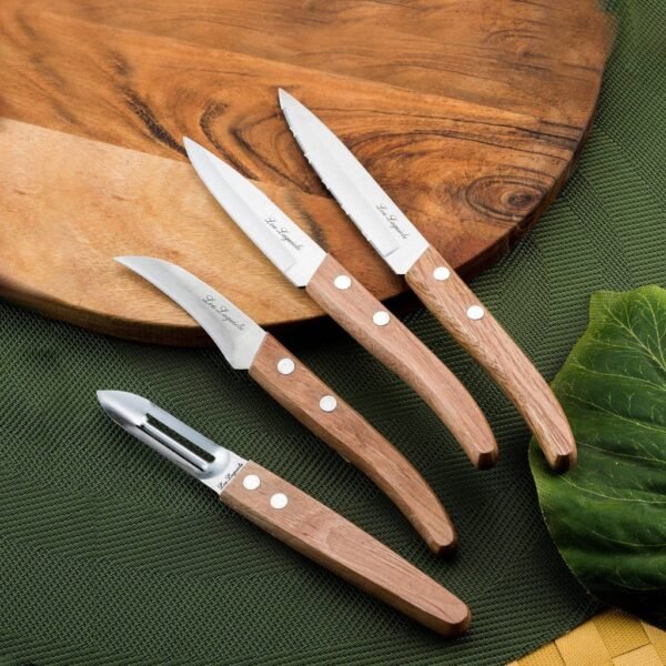 Lou Laguiole Messenset 4-delig RVS/Hout - Afbeelding 2