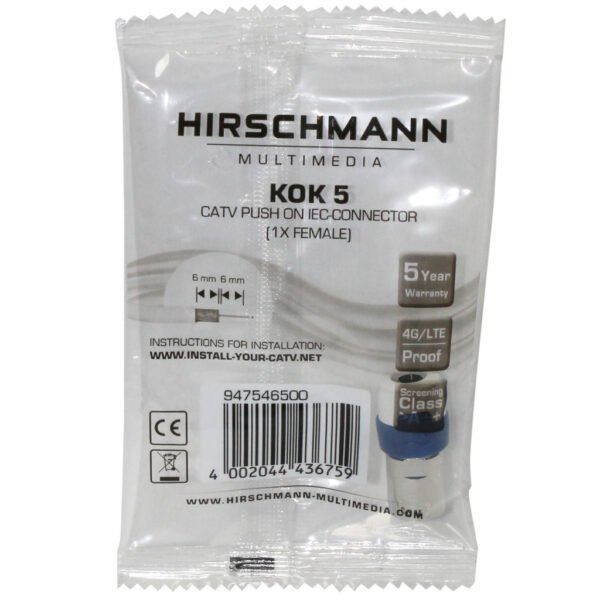 Hirschmann Contra Recht Kok5 - Afbeelding 2