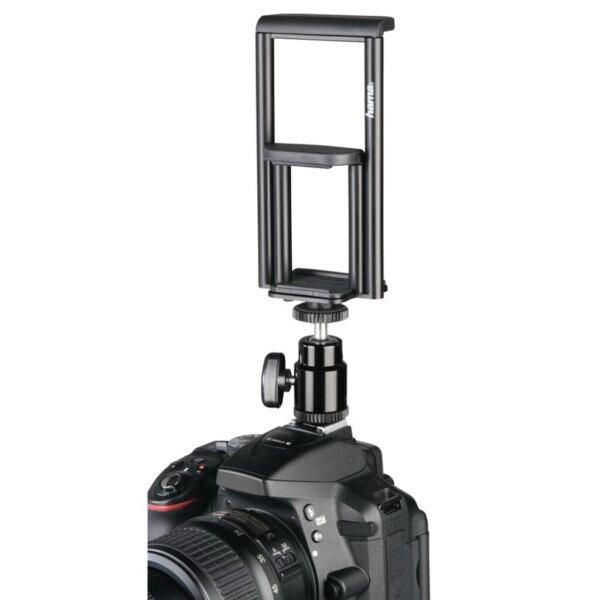 Hama Smartphone-/tablethouder Voor Flitsschoen En ¼ Op DSLR Met Wifi - Afbeelding 3