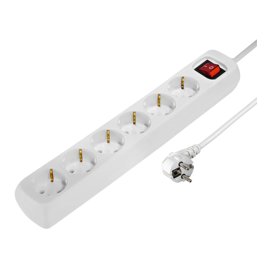 Hama Distribution Panel 6 Sockets With Switch Child-proof 1.4 M White - Afbeelding 3