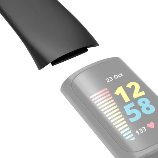 Hama Polsband Voor Fitbit Charge 5 Vervangend Horlogebandje Universeel Zw. - Afbeelding 6