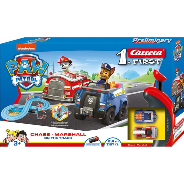 Carrera First Paw Patrol Racebaan + 2 Auto's en 2 Controllers 240 cm - Afbeelding 2