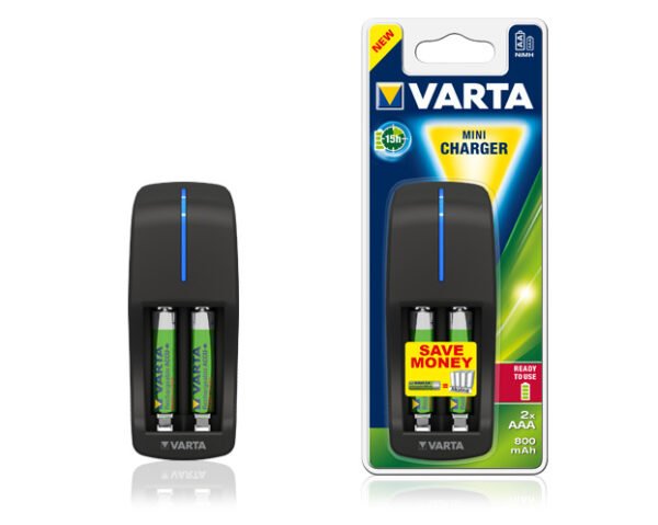 Varta Mini Charger 800 mAh Batterijlader - Afbeelding 2