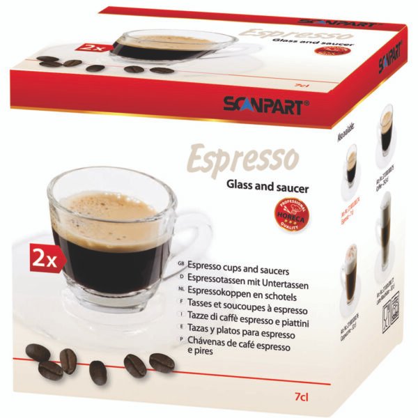 Scanpart Espresso Kop en Schotel 7cl 2 Stuks - Afbeelding 2