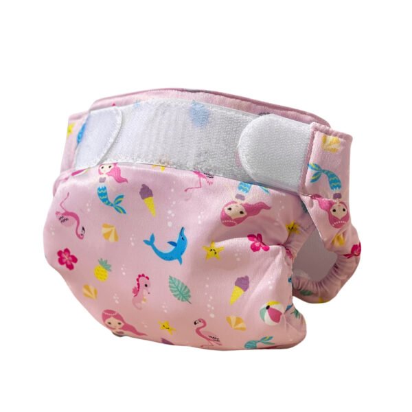 Freds Swim Academy Wasbare Zwemluier Zeemeermin Maat 1 4-9 kg Roze - Afbeelding 3