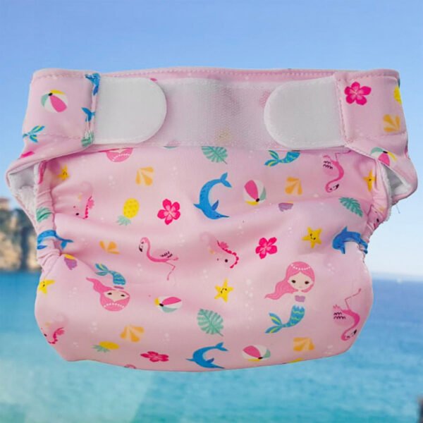 Freds Swim Academy Wasbare Zwemluier Zeemeermin Maat 1 4-9 kg Roze - Afbeelding 6
