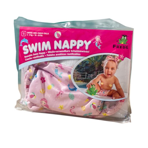 Freds Swim Academy Wasbare Zwemluier Zeemeermin Maat 1 4-9 kg Roze - Afbeelding 7