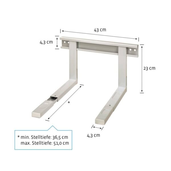 Xavax Muurbeugel Magnetron Wit - Afbeelding 2