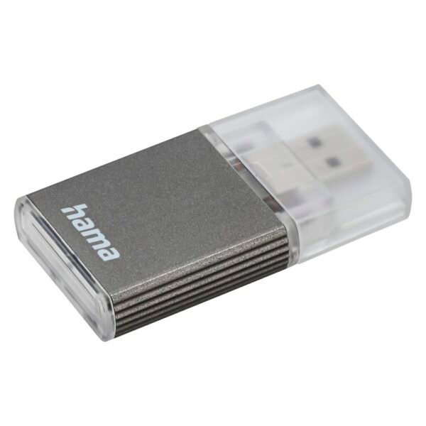 Hama USB-3.0-UHS-II-kaartlezer SD Alu Antraciet - Afbeelding 2