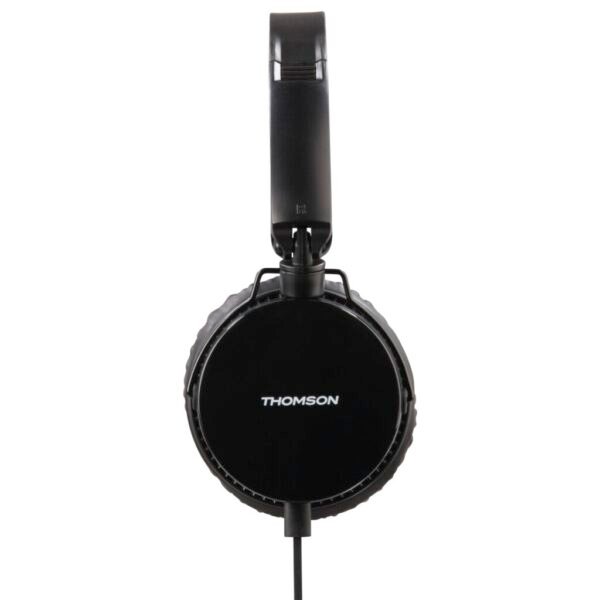 Thomson HED2207BK Koptelefoon On-ear Microfoon Vouwbaar Platte Kabel Zwart - Afbeelding 3