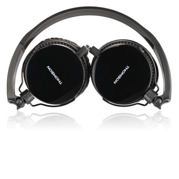 Thomson HED2207BK Koptelefoon On-ear Microfoon Vouwbaar Platte Kabel Zwart - Afbeelding 4