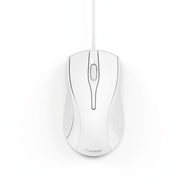 Hama Optische Muis Met 3 Knoppen MC-200 Met Kabel Wit - Afbeelding 2