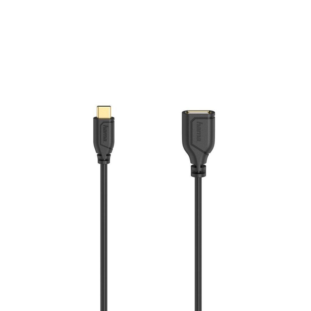 Hama USB-C-OTG-kabel Flexi-Slim USB 2.0 480 Mbit/s Zwart 0,15 M - Afbeelding 2