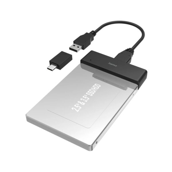 Hama USB-adapter Voor Harde Schijf Voor 2,5 En 3,5 SSD- En HDD-harde Schijven - Afbeelding 3