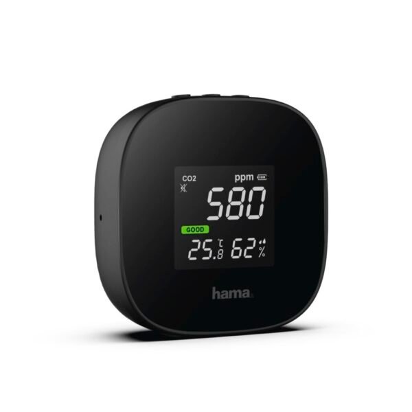 Hama Luchtkwaliteitsmeter Safe CO2- Temperatuur- Vochtigheidsmeting - Afbeelding 2