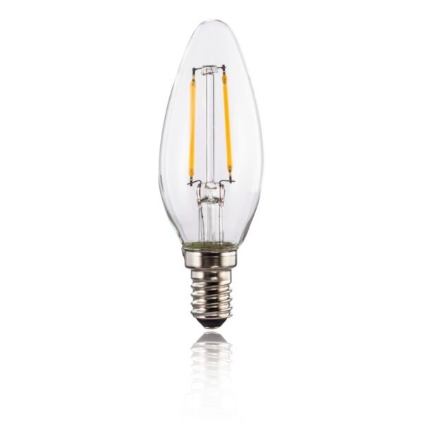 Xavax Led-gloeidraad E14 250lm Vervangt 25W Kaarslamp Warm Wit Helder - Afbeelding 2