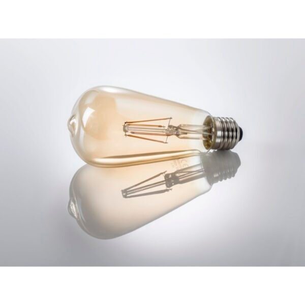 Xavax Led-gloeidraad E27 685lm Vervangt 53W Vintagelamp Dimbaar Amber Warm Wit - Afbeelding 3