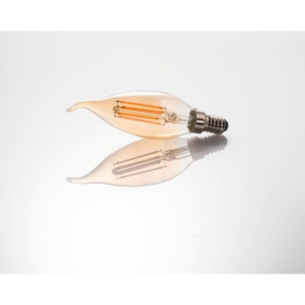 Xavax Led-gloeidraad E14 400lm Vervangt 35W Windvlaag-kaars Amber Warm Wit - Afbeelding 3