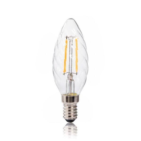 Xavax Led-gloeidraad E14 250lm Vervangt 25W Kaars Gedraaid Warm Wit - Afbeelding 2