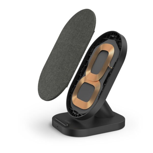 Hama Wireless Charger QI-FC10S-Fab 10 W Draadl. Smartphone-laadstation Z/w - Afbeelding 3