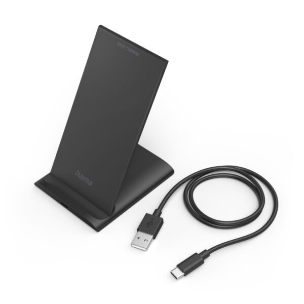 Hama Wireless Charger QI-FC10S 10 W Draadloze Smartphone-oplaadpad Zwart - Afbeelding 2