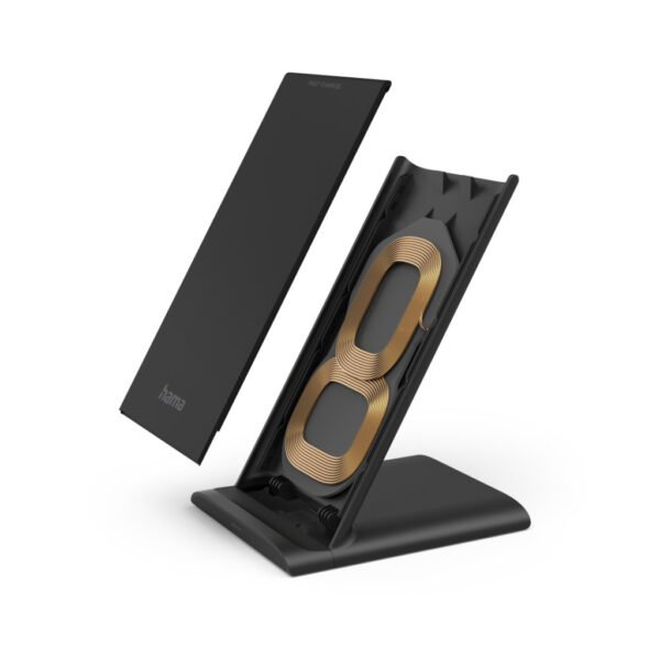 Hama Wireless Charger QI-FC10S 10 W Draadloze Smartphone-oplaadpad Zwart - Afbeelding 3