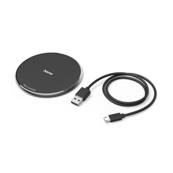 Hama Wireless Charger QI-FC10 10 W Draadloze Smartphone-oplaadpad Zwart - Afbeelding 2