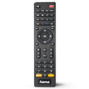 Hama Universele TV-Afstandsbediening voor 4 Apparaten met App-Toets Zwart