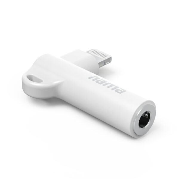 Hama Aux-Adapter 90° Hoekstekker Lightning Wit - Afbeelding 2