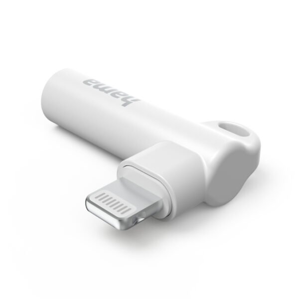 Hama Aux-Adapter 90° Hoekstekker Lightning Wit - Afbeelding 3
