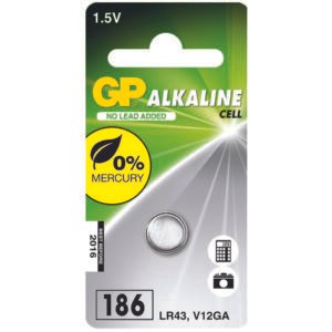 GP Batteries Knoopcel LR43 alkaline 1.5V