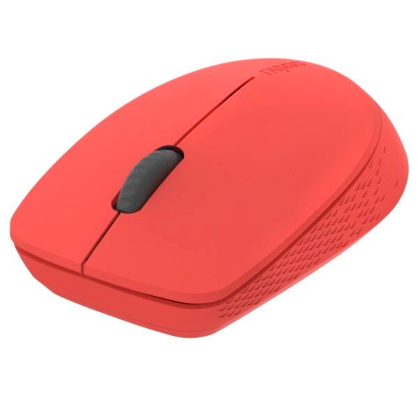 Rapoo M100 Silent Stille Multimodus Draadloze Optische Muis Rood - Afbeelding 2
