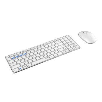 Rapoo 9300M Multimodus Draadloze Ultraslanke Desktop Combo Set QWERTY Wit - Afbeelding 3