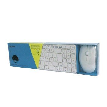 Rapoo 9300M Multimodus Draadloze Ultraslanke Desktop Combo Set QWERTY Wit - Afbeelding 4