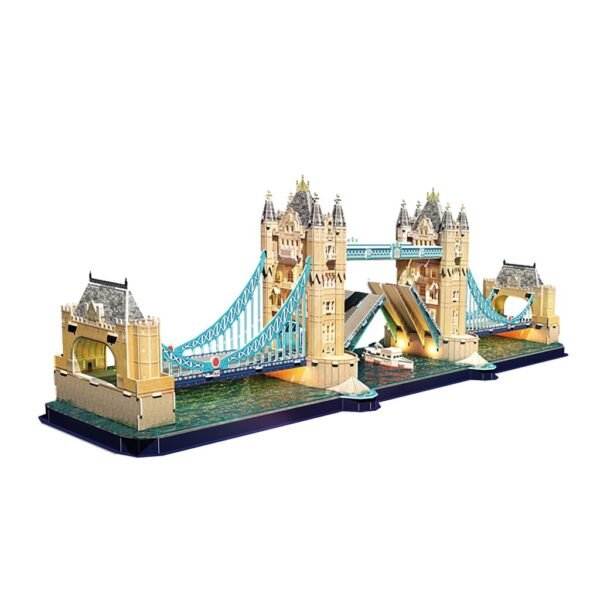 Cubic Fun 3D Puzzel Tower Bridge + LED Verlichting 222 Stukjes - Afbeelding 2