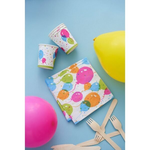 Duni Papieren Bekers Splash Balloons 20 cl 10 Stuks - Afbeelding 2