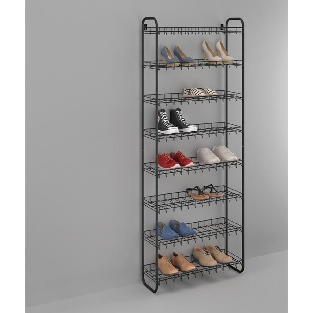 Metaltex Shoe Schoenenrek 8 Etages 64x23x165 cm Zwart - Afbeelding 2