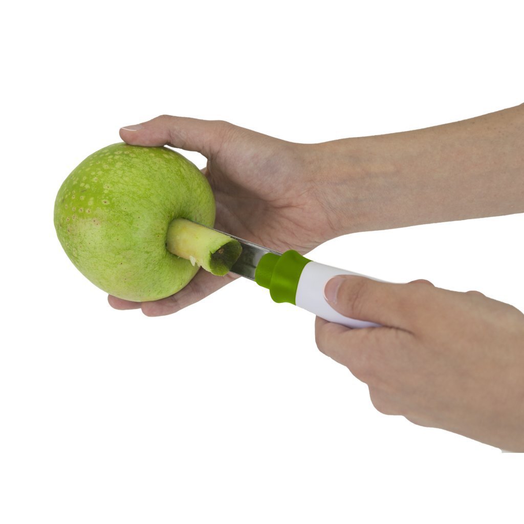 Metaltex Mrs Apple Appelboor Wit/Groen/RVS - Afbeelding 2