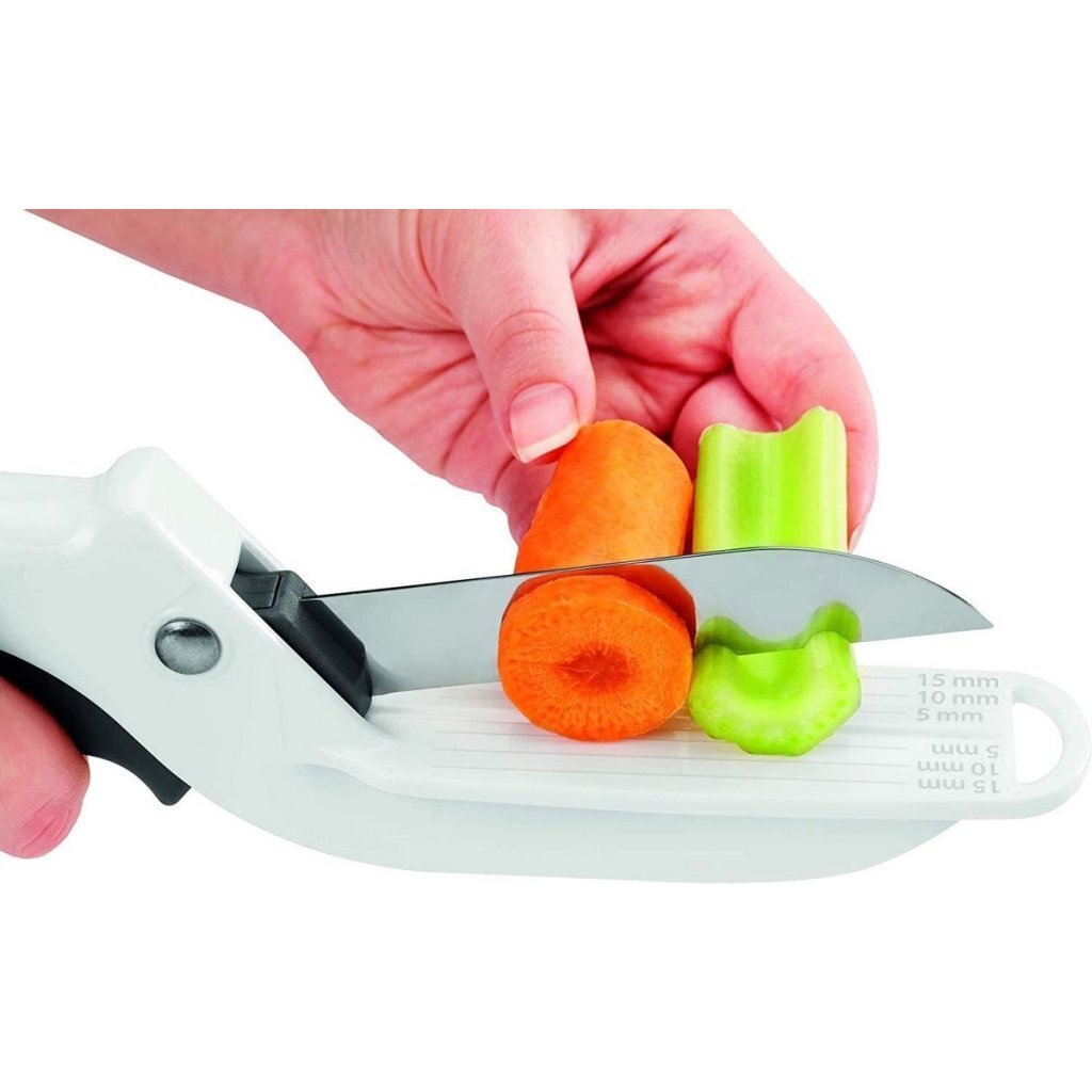 Metaltex Groenteschaar met Maataanduiding 26 cm Wit/Zwart - Afbeelding 2
