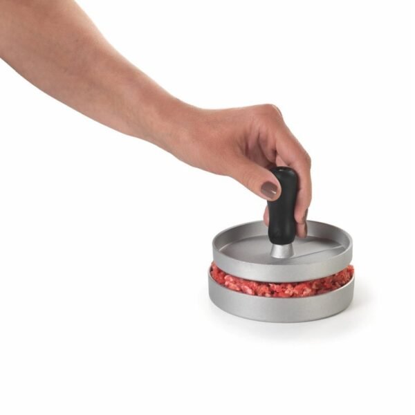 Metaltex Kitchen Helpers Hamburgerpers 11.5 cm Staal/Zwart - Afbeelding 2