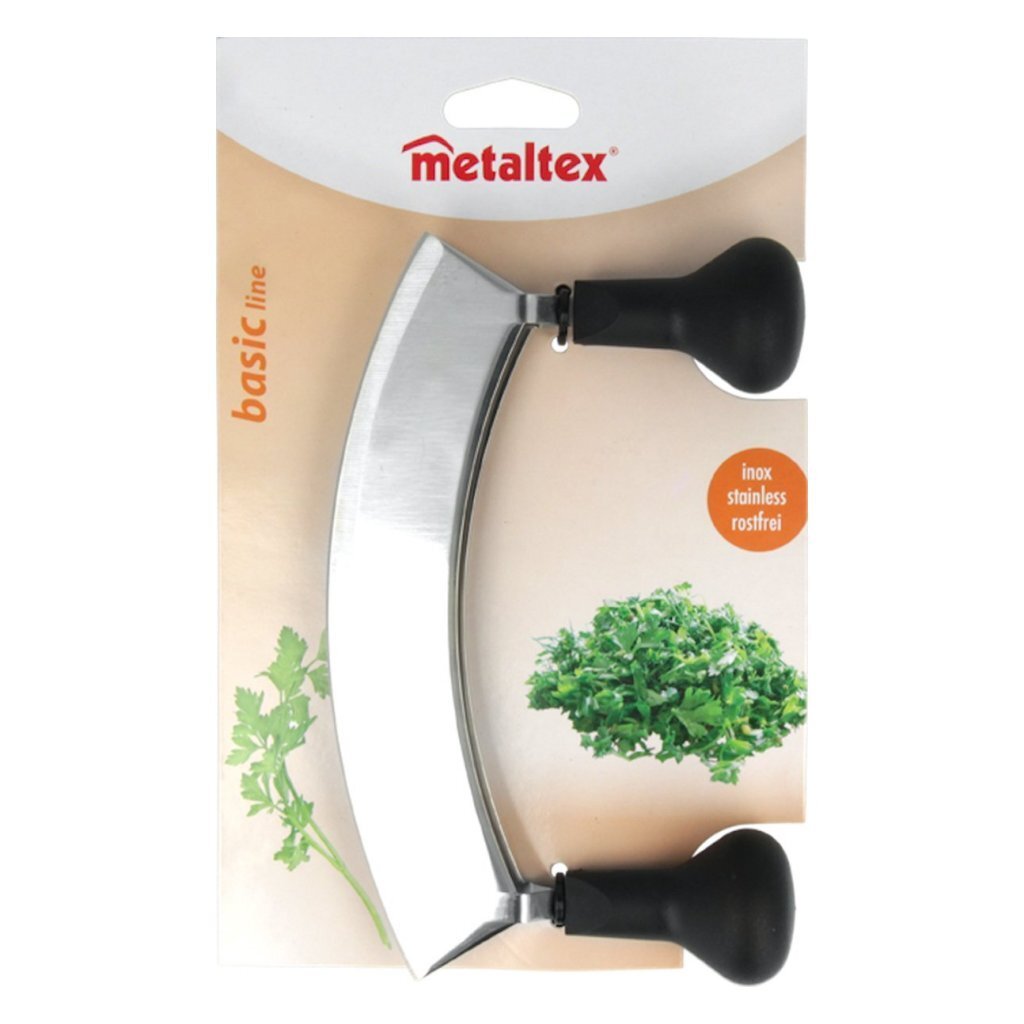 Metaltex Hakmes met Dubbele Messen RVS/Zwart - Afbeelding 2