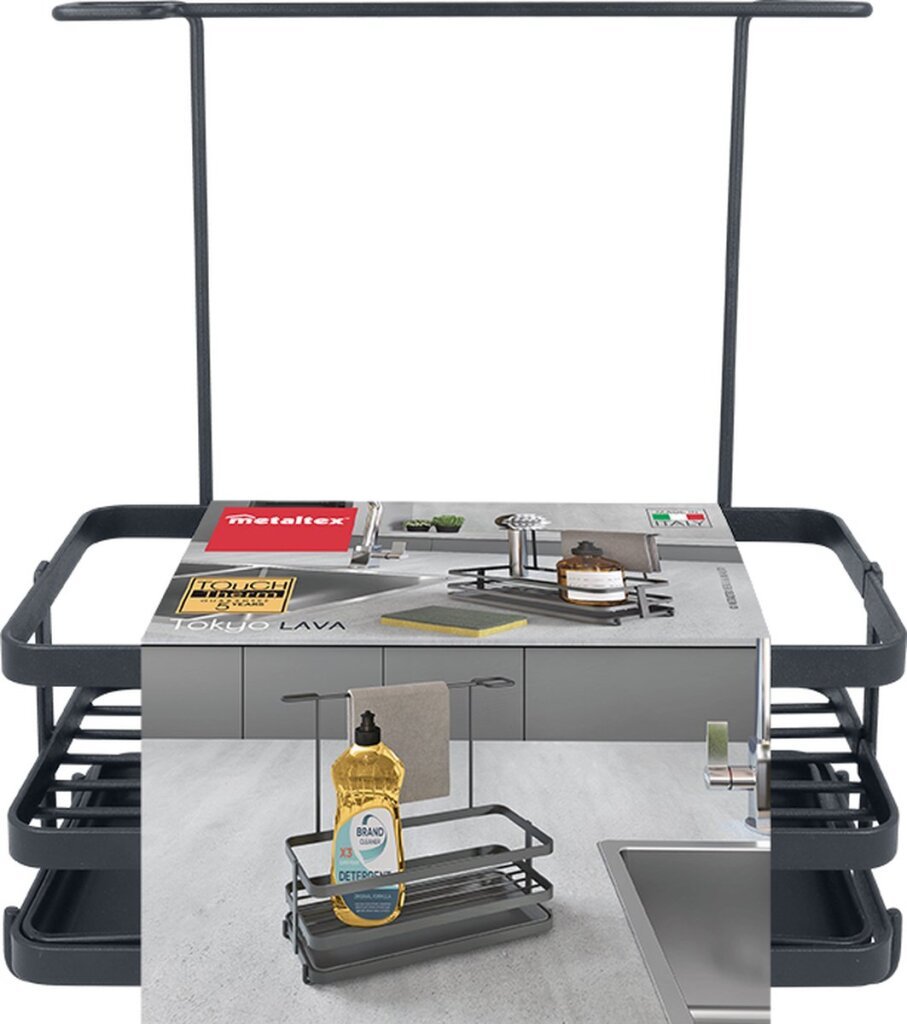 Tomado-Metaltex Tokyo Line Organizer Lava Touchtherm Zwart - Afbeelding 4