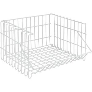 Metaltex Bernina Draadmand Stapelbaar 34x27x20 cm Wit