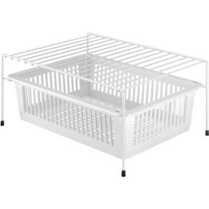 Metaltex Dino Rek + Mand 33x45x20 cm Wit