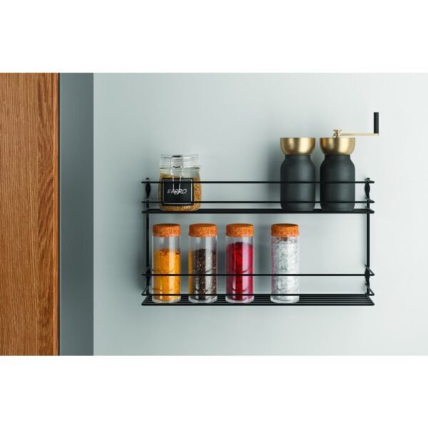 Metaltex Pepito Kruidenrek 2 Etages 36x8x19 cm Zwart - Afbeelding 2